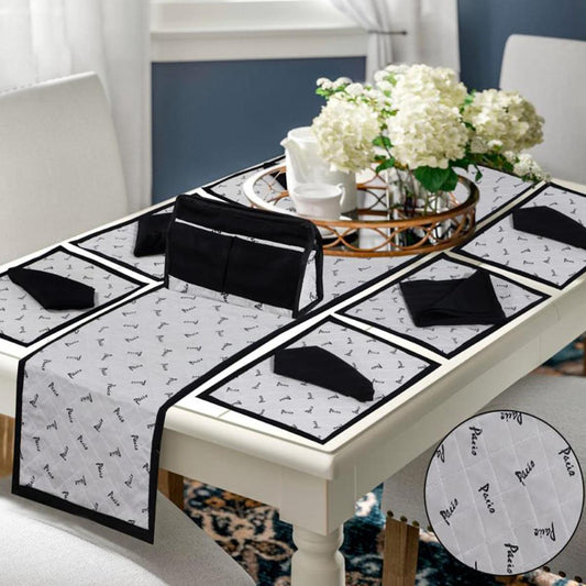 FULLY QUILTED TABLE RUNNER 14pcs 1534