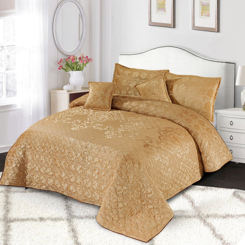 HEAVY PLACHI FULLY QUILTED BED SPREAD (5PCS) 4107