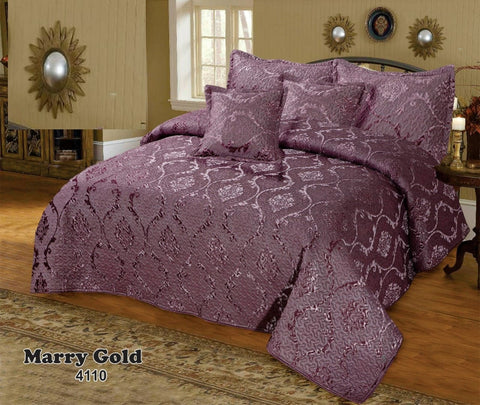 HEAVY PLACHI FULLY QUILTED BED SPREAD (5PCS) 4104