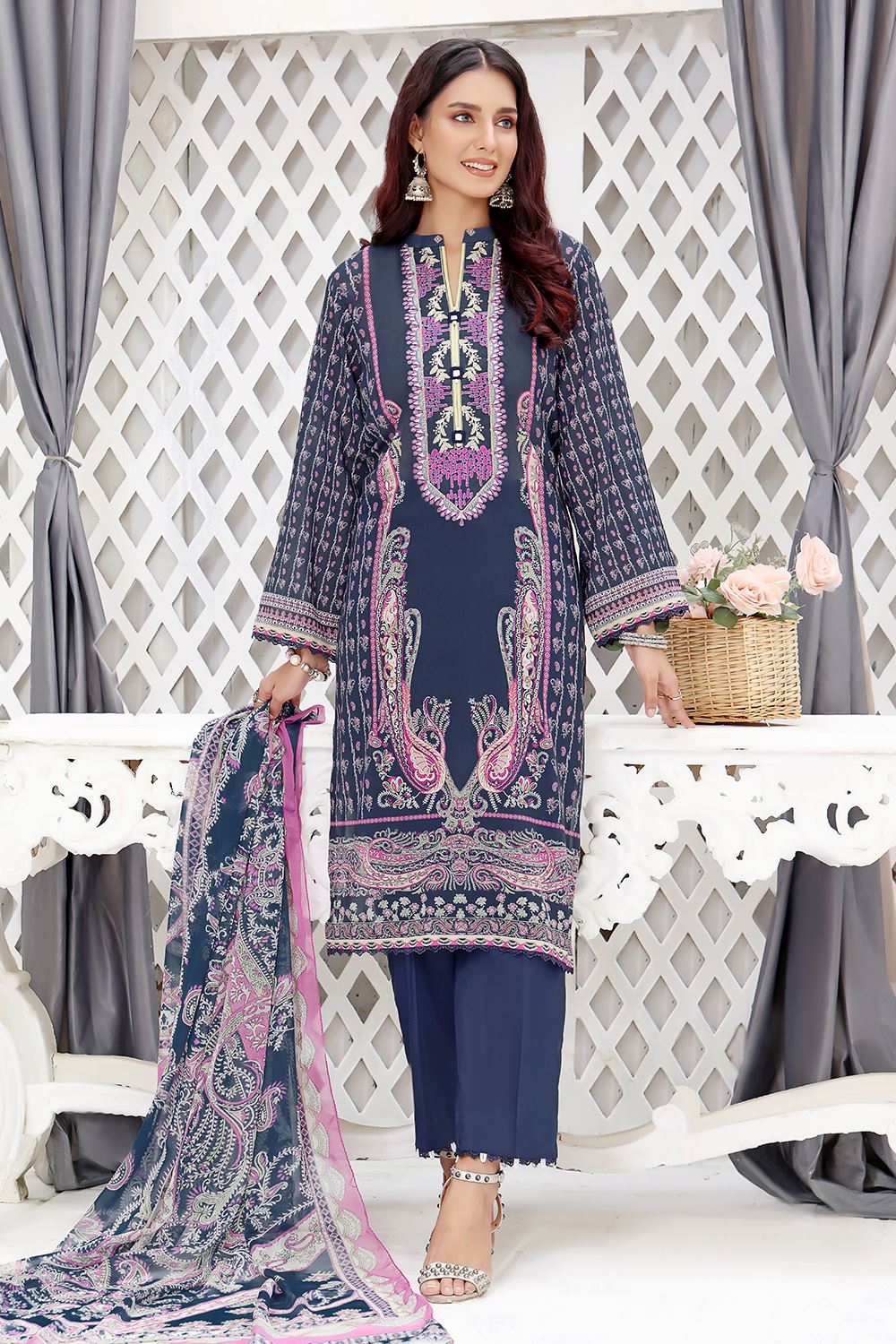 LADIES SUIT KC-1410 Dresses KHAS STORES 